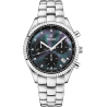 Cover VALENTINA CHRONO Mother-of-Pearl Watch, Black Silver