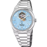 FESTINA AUTOMATIC Swiss Made, blue, stainless steel bracelet, men's