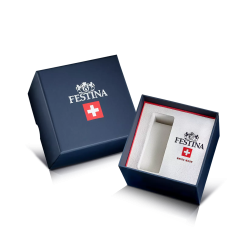 FESTINA RIVÉ Swiss Made, black, steel strap, men's