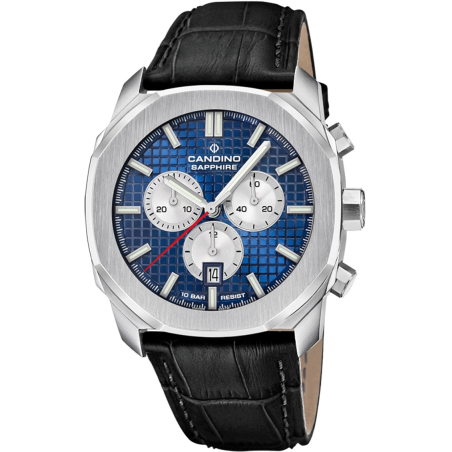 Candino GENTS CHRONO TIMELESS Swiss men's with chronograph, blue