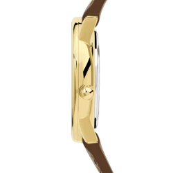 Michel Herbelin CLASSIQUE – QUARTZ – GOLD & BROWN LEATHER