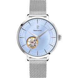 Pierre Lannier AUTOMATIC Blue Dial Silver Mesh Strap