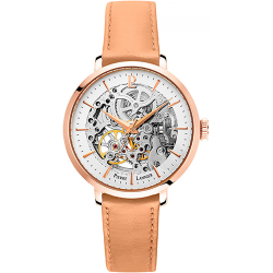 Pierre Lannier AUTOMATIC White Dial Leather Strap