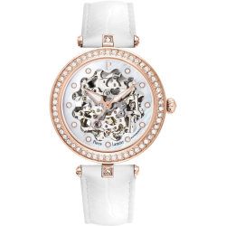 Pierre Lannier AUTOMATIC White Dial Leather Strap