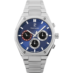 Pierre Lannier COPILOTE Blue Dial Silver Stainless Steel 24 MM Strap