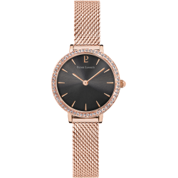 Pierre Lannier NOVA Grey Dial Rose Gold Mesh Strap