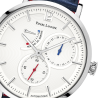 Pierre Lannier EVIDENCE White Dial Blue Leather Strap